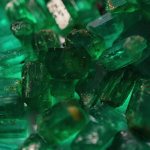 emeralds in the photo